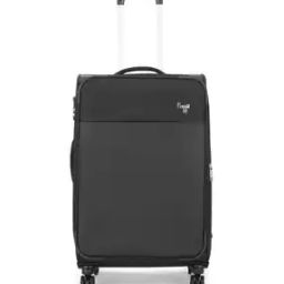 Logo Print Soft Body Trolley Bag-24