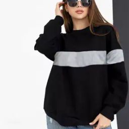 Women Colour-block Sweatshirt-image-27