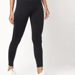 Ankle-Length Leggings with Elasticated Waist-image-77
