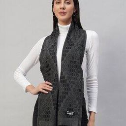 Women Printed Reversible Woven Wool Scarf-image-4