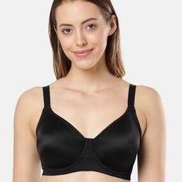 1855 Wired Padded Microfiber Nylon Elastane Full Coverage Plus Size Bra with Broad Wings-0