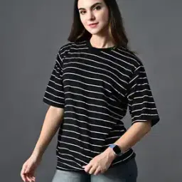 Women Stripes T-shirt-image-16