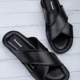 Men Open-Toe Slip-On Flat Sandals -image-2