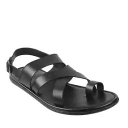Slip-on Strappy Sandals with Buckle Fastening-image-47