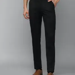 Men Flat-Front Slim Fit Trousers-picture-19