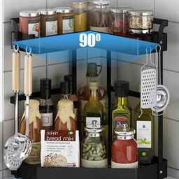 Two-Layer Corner Seasoning Rack-26