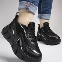 Low-Top Walking Shoes with Lace Fastening-image-98