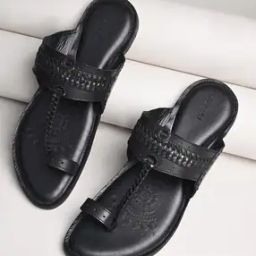 Men Genuine Leather Toe-Ring Kolhapuris-image-46