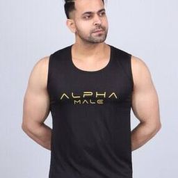 Men Typographic Print Round-Neck Vest-16