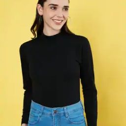 Women Regular Fit High-Neck Top-image-4