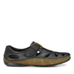 Shoe-Style Sandals with Velcro Fastening-image-15