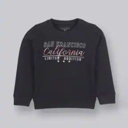 Typographic Print Crew-Neck Sweatshirt-image-86