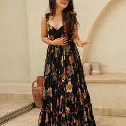 wedani Women Floral Print Tiered Dress-picture-37