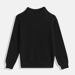 Girl Knitted Slip-On Sweatshirt Pullover-image-47