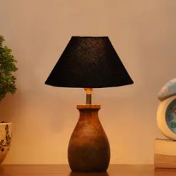 Wooden Table Lamp with Shade-picture-7