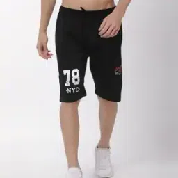 urban dog Numeric Print Shorts with Drawstring-picture-42