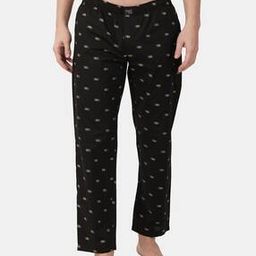 Geometric Print Pyjamas with Elasticated Waist-image-0
