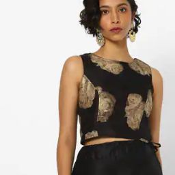 Floral Print Reversible Crop Top-picture-45