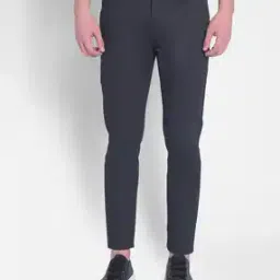 Men Checked Slim Fit Chinos-image-52