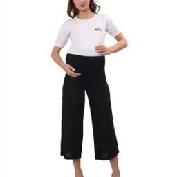 Women High-Rise Flared Palazzos-image-3