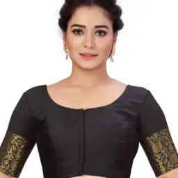 Brocade Front-Open Blouse-29