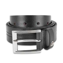 Men Genuine Leather Belt with Buckle Closure-image-93