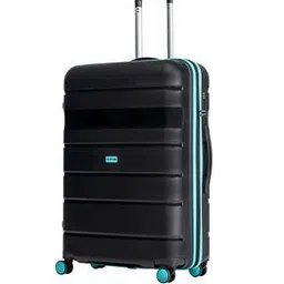 Men Striped Hard Body Trolley with Number Lock-image-14