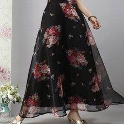 Women Floral Print Skirt-picture-34