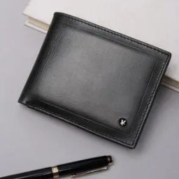 Men Metal Logo Bi-Fold Wallet-11