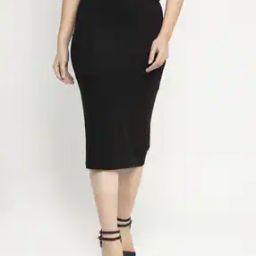 door74 Straight Skirt with Elasticated Waistband-picture-4