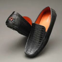 Men Croc-Embossed Laether Driver Shoes-image-87