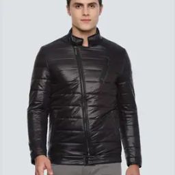 Textured Zip-Front Biker Jacket-picture-6