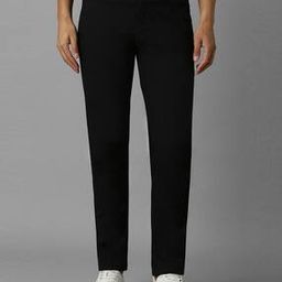 louis philippe Men Slim Fit Flat-Front Trousers-picture-1