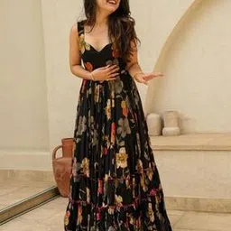 wedani Women Floral Print Gown Dress-picture-24
