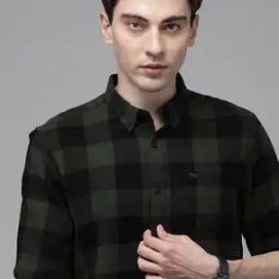 Men Checks Slim Fit Shirt-picture-34
