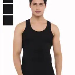 Pack of 4 Men Solid Cotton Vest-image-39