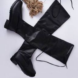 Women Slip-On Knee-Length Boots-image-33