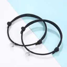 Set of 2 Magnetic Charms Thread Couple Bracelet-image-17