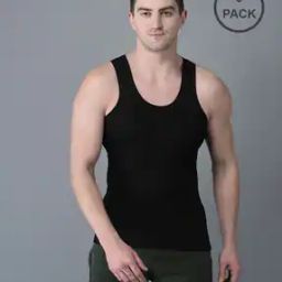 Pack of 5 Men Solid Cotton Vest-picture-39