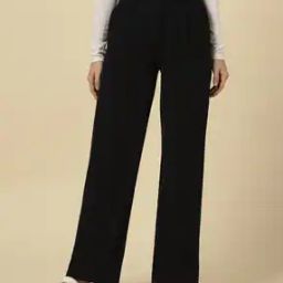 WomenStraight Fit Trousers-image-42