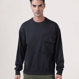 bene kleed Men Relaxed Fit Sweatshirt with Ribbed Hems-picture-30