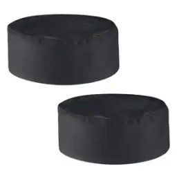 Men Set of 2 Chef Caps with Velcro Closure-19