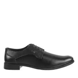 Round-Toe Leather Derby Shoes-picture-12
