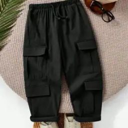 Boys High-Rise Relaxed Fit Cargo Pants-image-68