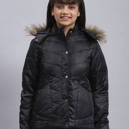 Quilted Jacket with Detachable Hood-image-74