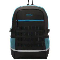 Striped Laptop Backpack with Adjustable Straps-image-80