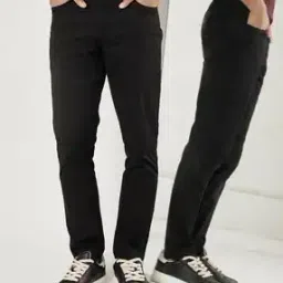 Men Slim Fit Flat-Front Chinos-image-86