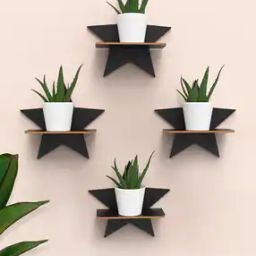 Set of 4 Star Shape Wall Shelf-21