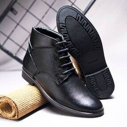 Men Lace-up Boots with Leather Upper-image-21