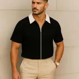 neonomad Men Colour-Block Slim Fit T-Shirt-picture-34
